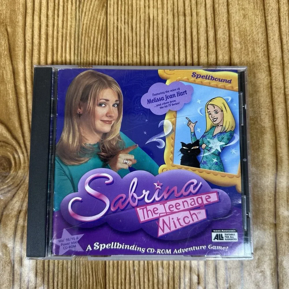 Vintage 1997 Mattel Clueless CD Rom Sabrina Teenage Witch Game Windows PC‎ Mac